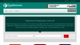 What Freelancersintheuk.co.uk website looked like in 2019 (4 years ago)