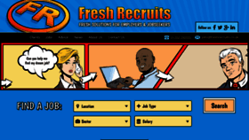 What Freshrecruits.co.uk website looked like in 2019 (4 years ago)