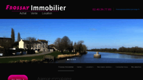 What Frossay-immobilier.com website looked like in 2019 (4 years ago)
