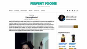 What Ferventfoodie.com website looked like in 2019 (4 years ago)