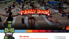 What Funkydooryoga.com website looked like in 2019 (4 years ago)