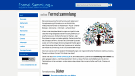 What Formel-sammlung.de website looked like in 2019 (4 years ago)