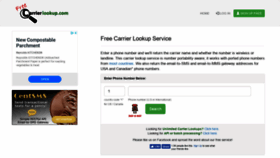 What Freecarrierlookup.com website looked like in 2019 (4 years ago)