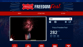What Friscofreedomfest.org website looked like in 2019 (4 years ago)
