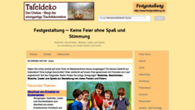 What Festgestaltung.de website looked like in 2019 (4 years ago)