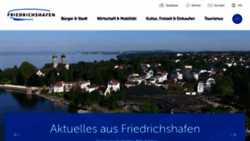 What Friedrichshafen.de website looked like in 2019 (4 years ago)
