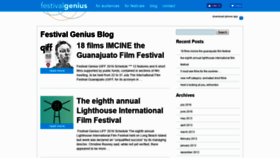 What Festivalgenius.com website looked like in 2019 (4 years ago)