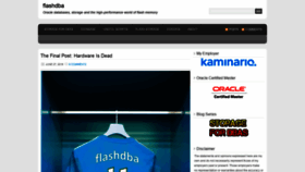What Flashdba.com website looked like in 2019 (4 years ago)