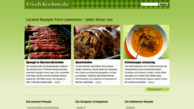 What Frisch-kochen.de website looked like in 2019 (4 years ago)