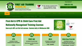 What Firstaidtrainingmelbournecbd.com.au website looked like in 2019 (4 years ago)