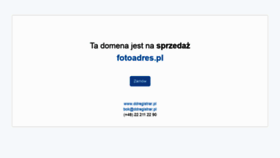What Fotoadres.pl website looked like in 2019 (4 years ago)