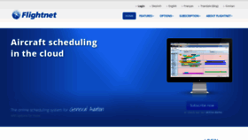 What Flightnet.aero website looked like in 2019 (4 years ago)