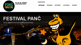 What Festivalstandupkomedije.si website looked like in 2019 (4 years ago)