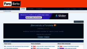 What Forobeta.com website looked like in 2019 (4 years ago)