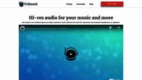 What Fxsound.com website looked like in 2019 (4 years ago)