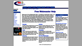 What Freewebmasterhelp.com website looked like in 2019 (4 years ago)