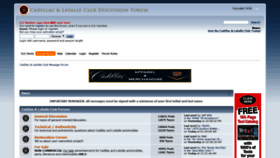 What Forums.cadillaclasalleclub.org website looked like in 2019 (4 years ago)