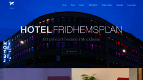 What Fridhemsplan.se website looked like in 2019 (4 years ago)