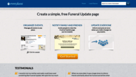 What Funeralupdate.com website looked like in 2019 (4 years ago)