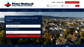 What Firma-finden.ch website looked like in 2019 (4 years ago)