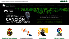What Fundacionjrdelamorena.es website looked like in 2019 (4 years ago)