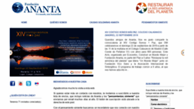 What Fundacionananta.org website looked like in 2019 (4 years ago)
