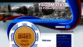 What Fourmarksprimary.co.uk website looked like in 2019 (4 years ago)