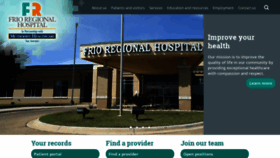 What Frioregionalhospital.com website looked like in 2019 (4 years ago)