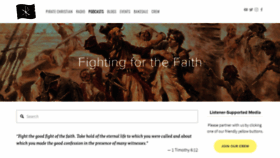 What Fightingforthefaith.com website looked like in 2019 (4 years ago)