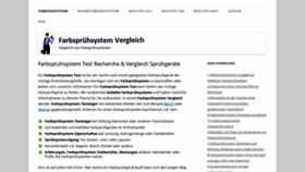 What Farbspruehsystem-test.de website looked like in 2019 (4 years ago)