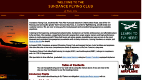 What Flysundance.org website looked like in 2019 (4 years ago)