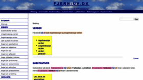 What Fjern-uv.dk website looked like in 2019 (4 years ago)