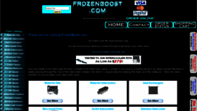 What Frozenboost.com website looked like in 2019 (4 years ago)