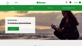 What Fortum.no website looked like in 2019 (4 years ago)