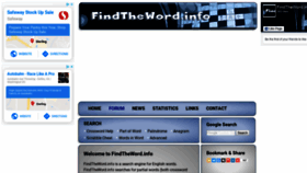 What Findtheword.info website looked like in 2019 (4 years ago)