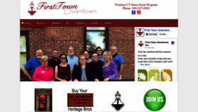 What Firsttowndowntown.org website looked like in 2019 (5 years ago)