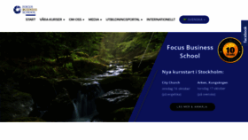 What Focusbusinessschool.org website looked like in 2019 (4 years ago)