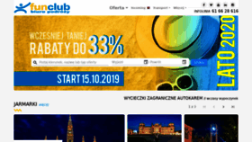 What Funclub.pl website looked like in 2019 (4 years ago)