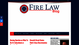 What Firelawblog.com website looked like in 2019 (4 years ago)