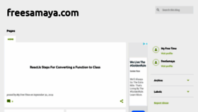 What Freesamaya.com website looked like in 2019 (4 years ago)