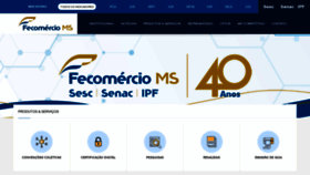 What Fecomercio-ms.com.br website looked like in 2019 (4 years ago)
