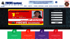 What Focusinstitutechd.com website looked like in 2019 (4 years ago)