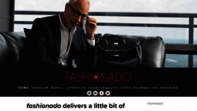 What Fashionado.net website looked like in 2019 (4 years ago)