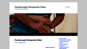 What Farnborough-chiropractic.co.uk website looked like in 2019 (4 years ago)