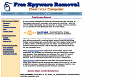 What Freespywareremoval.info website looked like in 2019 (4 years ago)