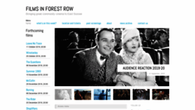 What Forestrowfilmsociety.org website looked like in 2019 (4 years ago)
