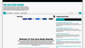 What Free-acca-study-material.blogspot.com website looked like in 2019 (4 years ago)