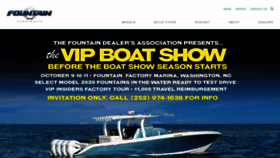 What Fountainpowerboats.com website looked like in 2019 (4 years ago)