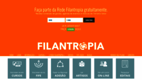 What Filantropia.ong website looked like in 2019 (4 years ago)