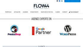 What Flow44.com website looked like in 2019 (4 years ago)